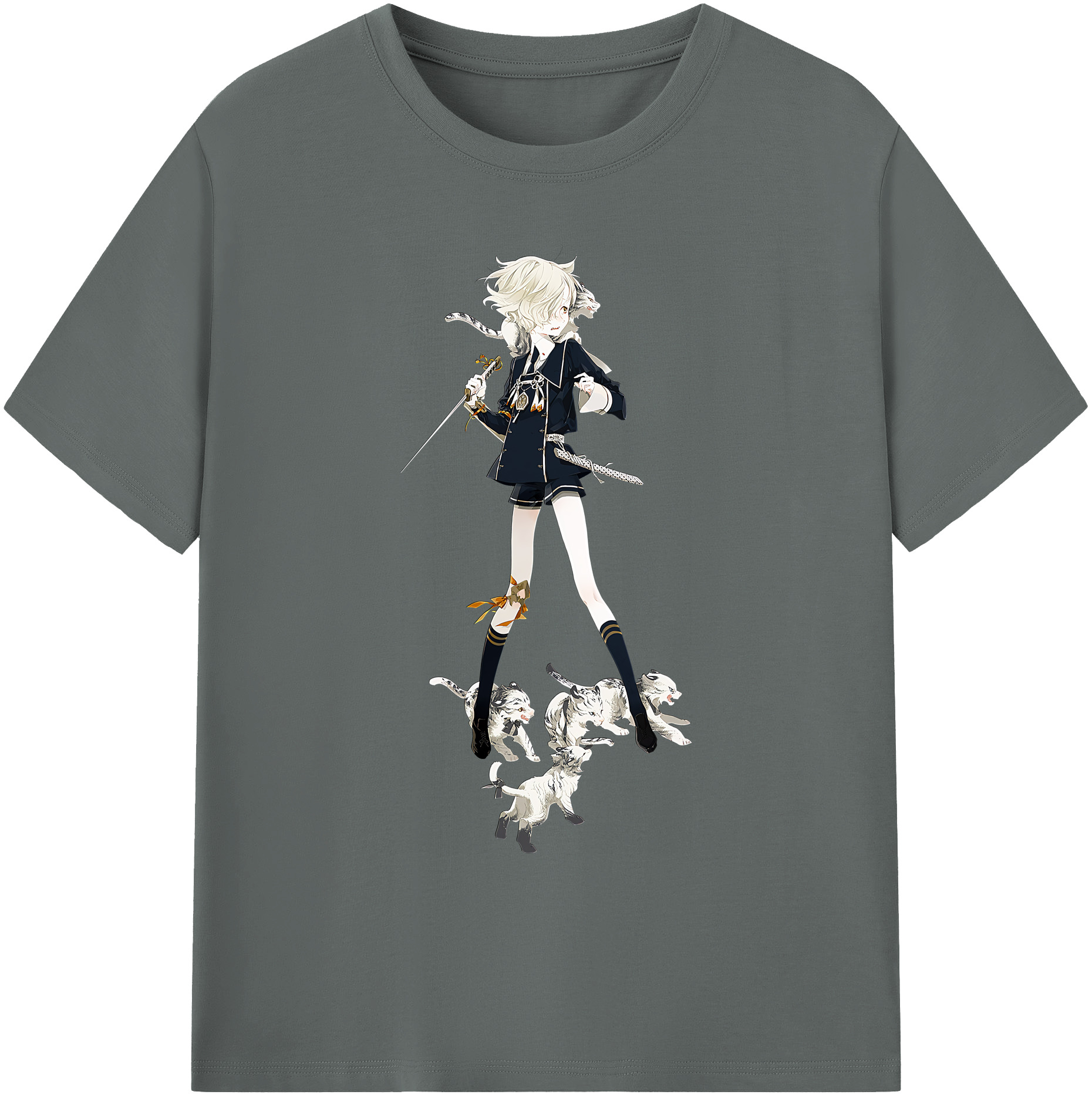 （画像用） 刀剣乱舞 Touken Ranbu 綿100％ メンズ半袖Tシャツ｜肌触りやわらか＆通気性